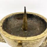 Brutalist candlestick • Austria • Brass • 1970