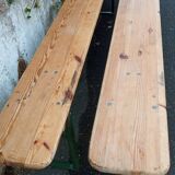 Pair of vintage community folding benches