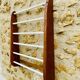Vintage oak towel rack/wall-mounted bracket, circa 1970s