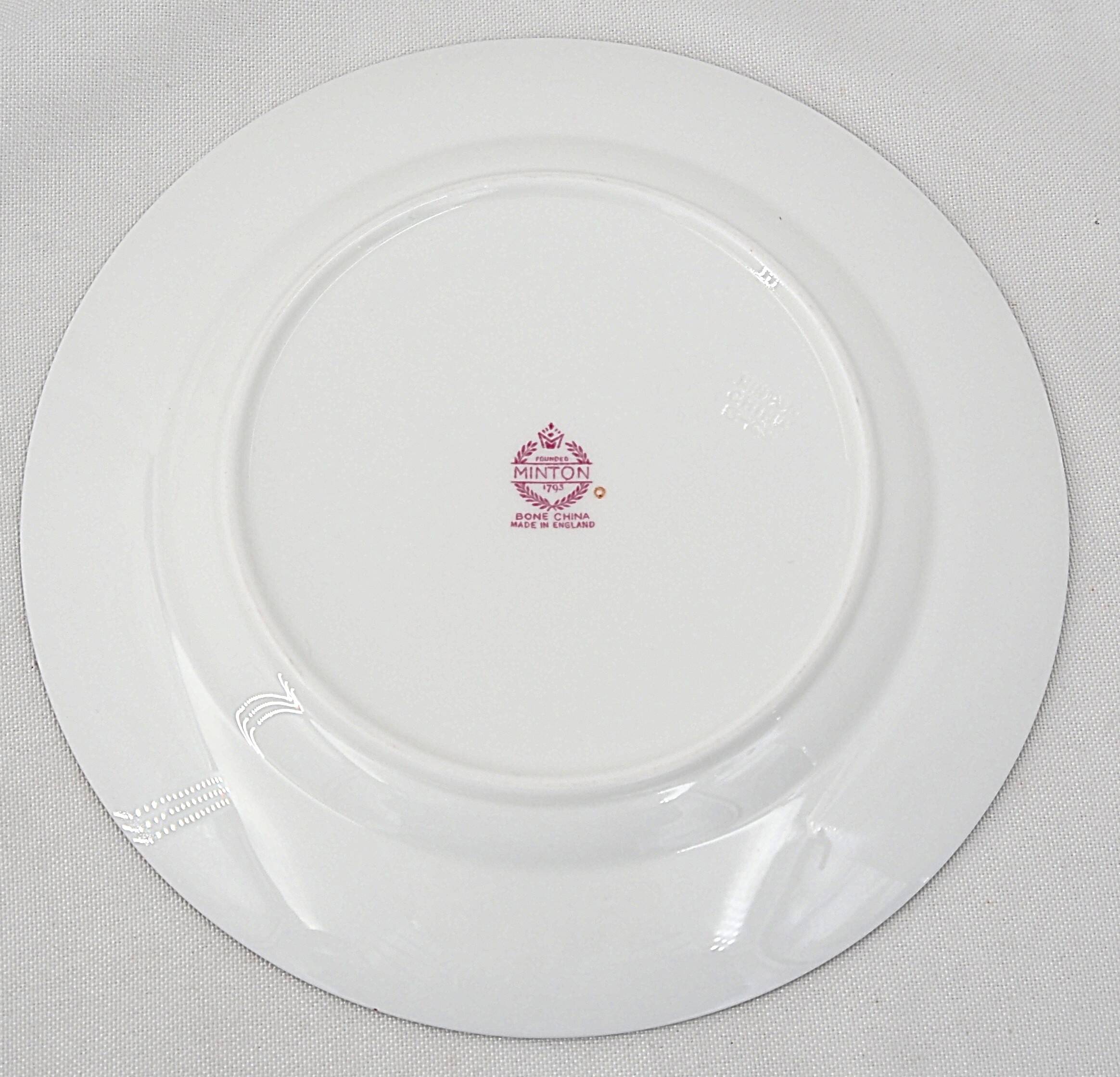 Minton Cuckoo, Cuckoo 6 dessert plates, porcelain, hand-painted 22.6 cm