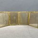Antique brass fireplace screen from the 19th century by Bouhon Frères.