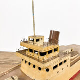 Vintage wooden boat model
