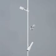 White telescopic floor-to-ceiling lamp model 642 by Hala, 1970s