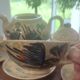Large ceramic tea service signed Vallauris, vintage 1960.