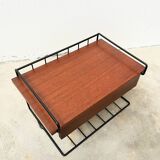 Wall-Mounted Nightstand – Mid-Century Teak