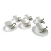 6 Limoges porcelain coffee cups
