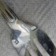 12 dessert forks in silver metal cailard bayard