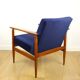 Vintage navy blue easy chair, 1970s