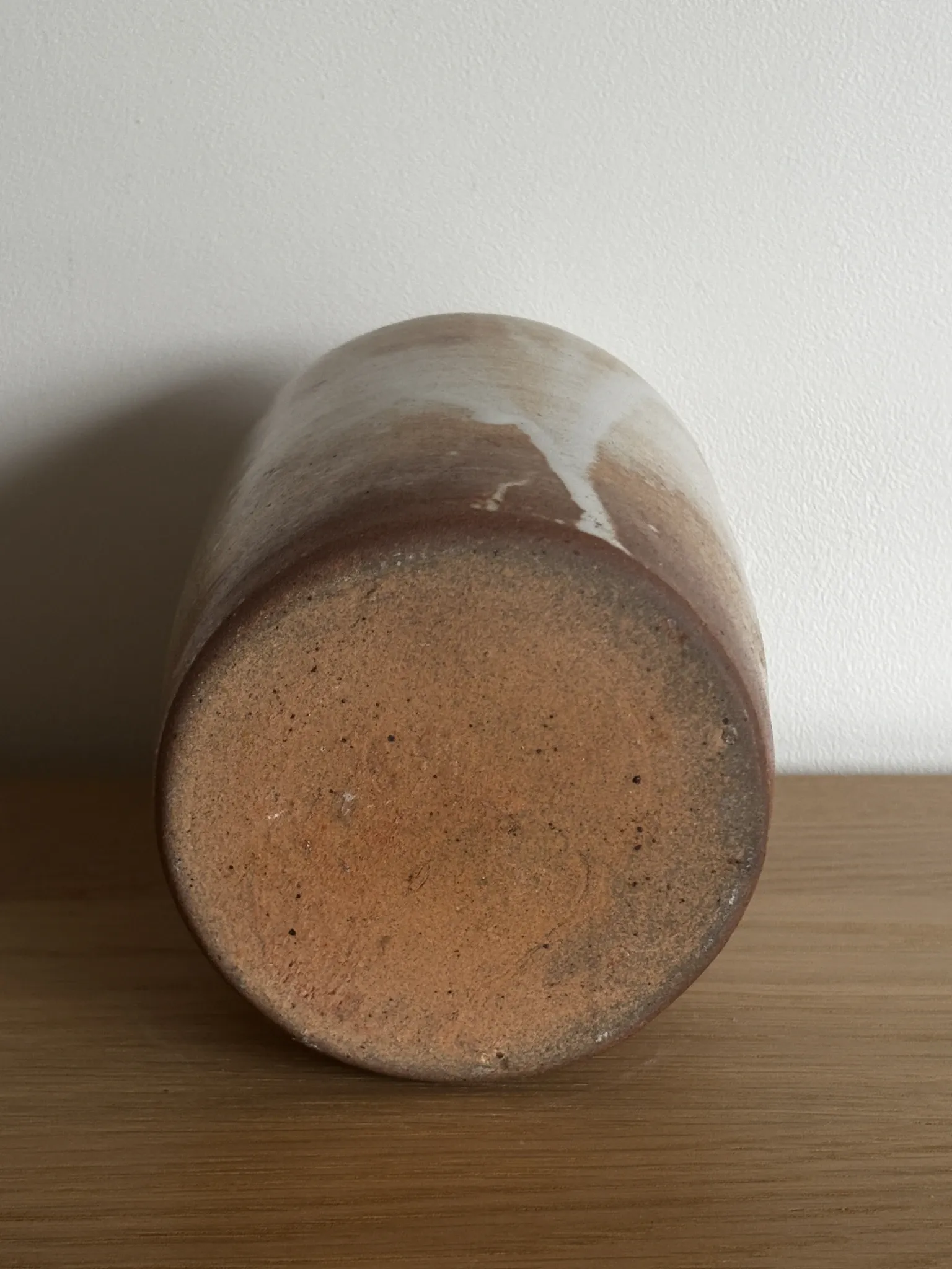 Glazed stoneware vase