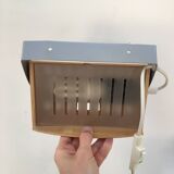 Pair of vintage 90s wall lights in curved wood