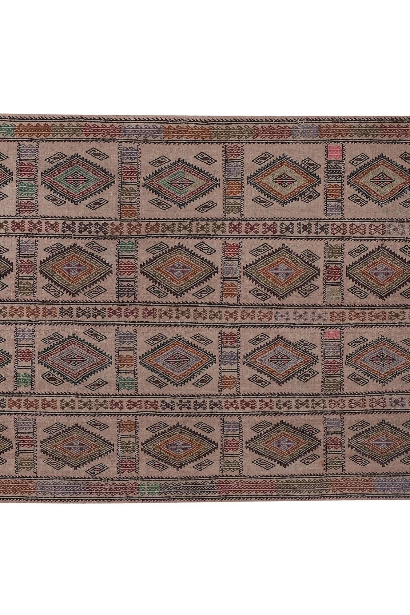 Vintage Turkish kilim handwoven 161x226 cm