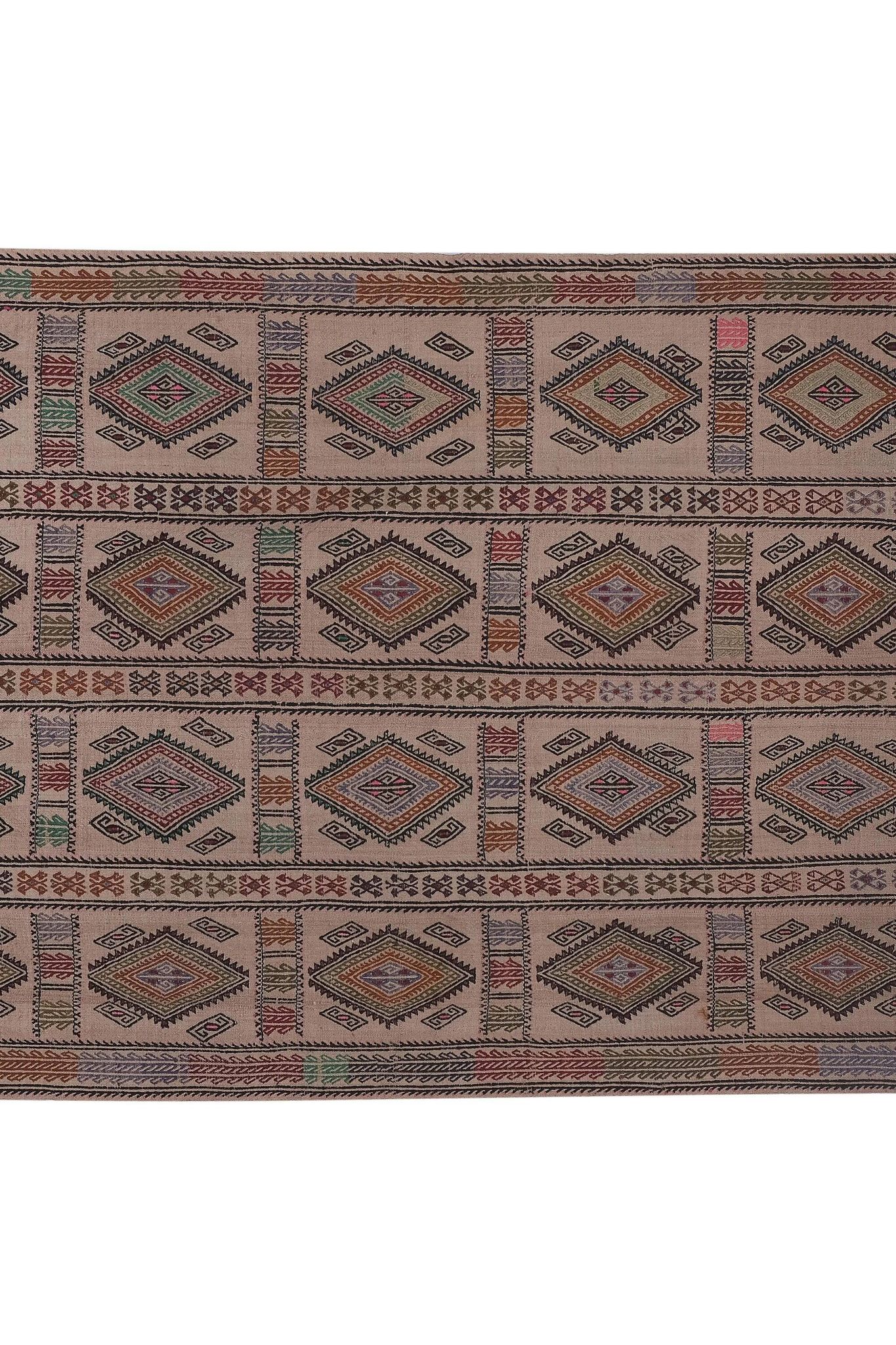 Kilim turc vintage tissé main 161x226 cm