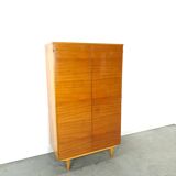 Armoire vintage en placage avec étagères