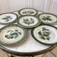 Lot de 6 assiettes à dessert en barbotine Pexonne début XXème