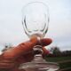 4 crystal goblet glasses from Baccarat (?) h 12 cm