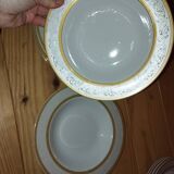 set of antique porcelain tableware from Austria – gilding –