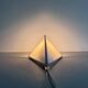 Simple opal glass wall light with an aluminium body, 1980s, Germany.