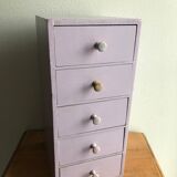 Storage locker wooden drawers