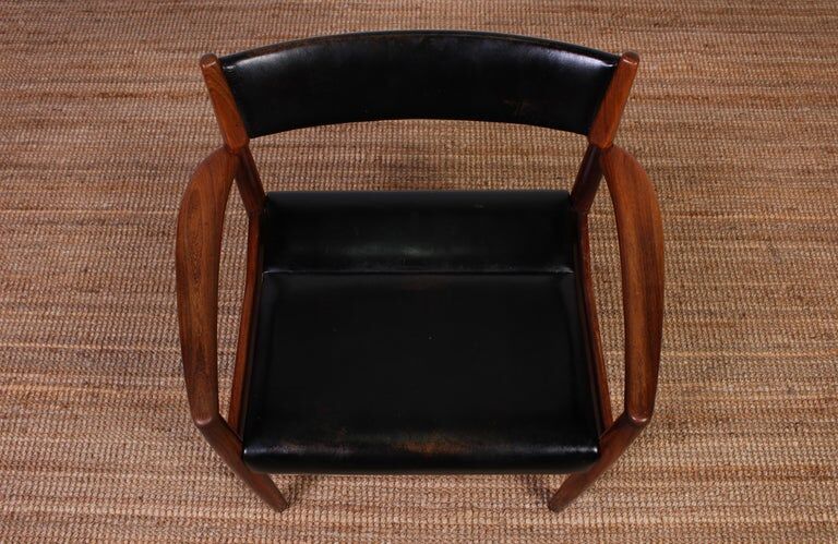 Chaise en palissandre par Kurt Østervig pour KP Møbler