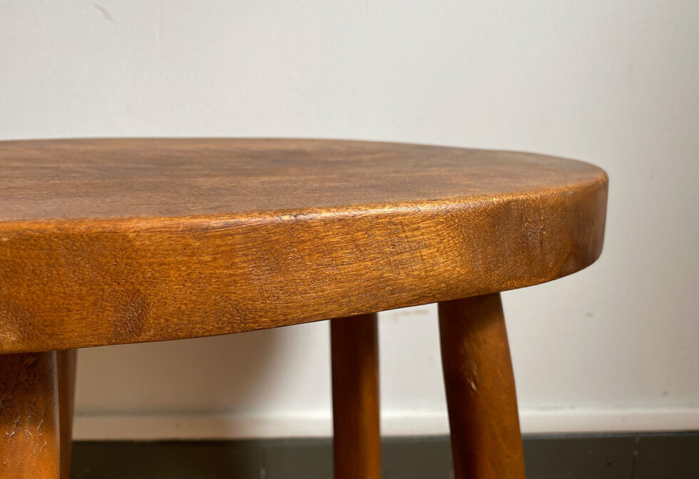 Solid wooden tabouret