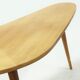 Boomerang desk table in birch 1950s