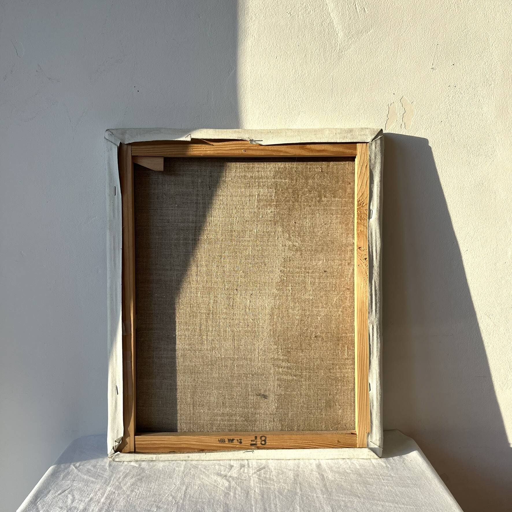 Contemporary still life with flowers, blue flowers, J. Heguy