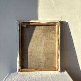 Contemporary still life with flowers, blue flowers, J. Heguy