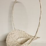 Cache pot vintage en osier