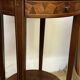 Pedestal table / Round seat in wood marquetry