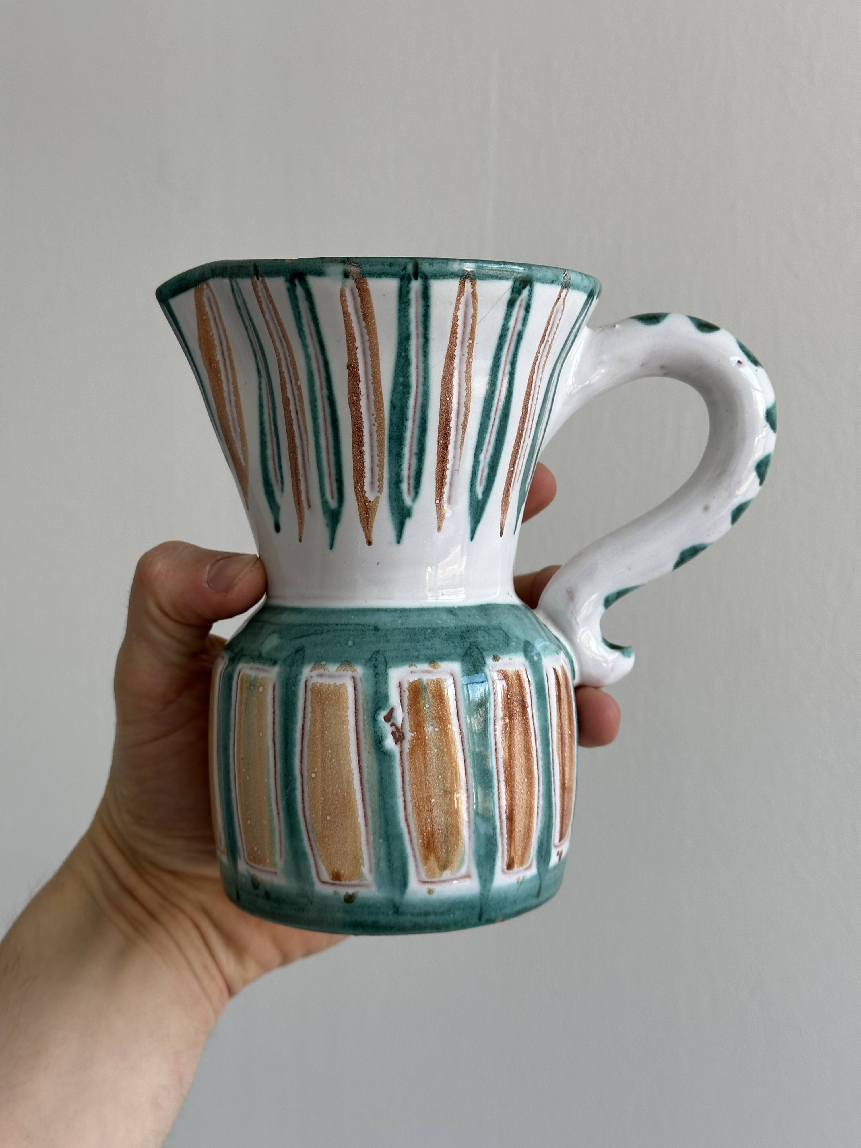 vintage ceramic pitcher,