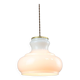 Mid-Century Italian Brass and Opaline Pendant Lamp