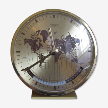 Horloge, Modèle « Weltzeituhr » Heinrich Möller Allemagne 1970