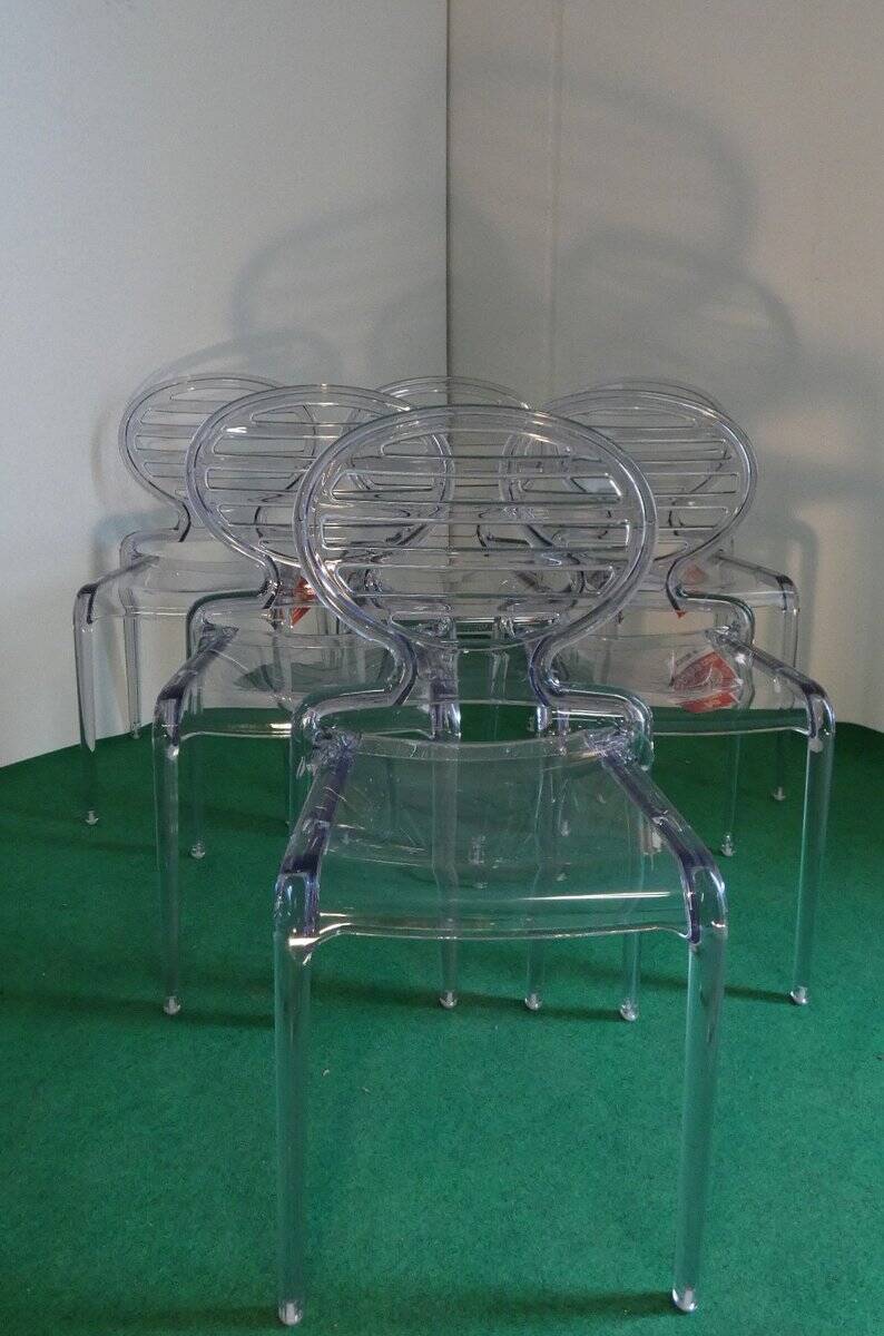 Set of 6 Cocca Chairs by L. Battaglia for Scab, 2014
