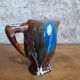 Art Deco coffee service Vallauris cobalt blue flambe glaze – 15 pieces