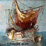 Table HSP Victor Bruzal 1955 fishing sailboat Marine