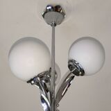 Chromed petal chandelier 1970