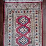Pakistani hallway carpet, handmade in wool and silk, 278x80cm.