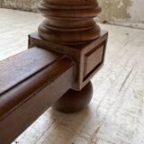 Solid walnut farmhouse castle table 1900 XXL