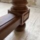 Solid walnut farmhouse castle table 1900 XXL
