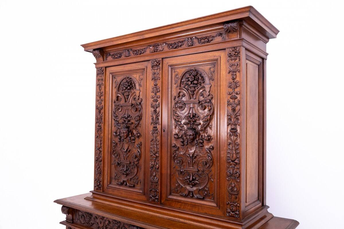Carved sideboard, France, ca. 1870.