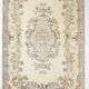 Tapis turc beige classique et bordé vintage 6x10, 193x306 cm SK 5705