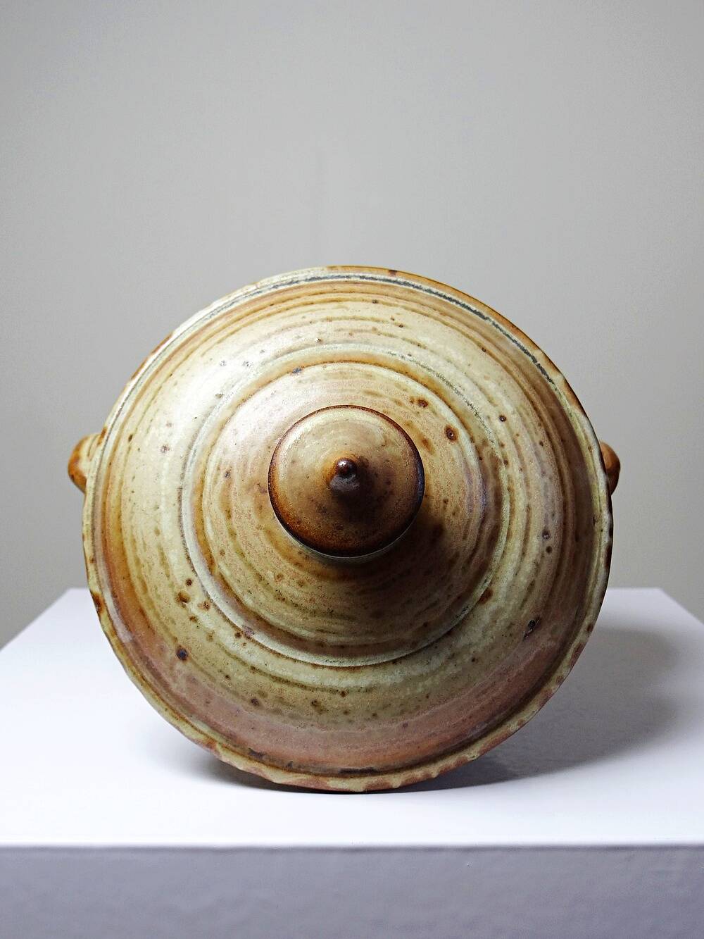 Glazed stoneware pot, Prudhomme La Borne vintage 60s-70s