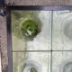 Vintage 1950s coffee table in molded glass, unique design