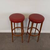 Paire de tabourets de bar vintage
