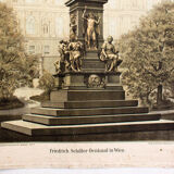 Displays Friedrich Schiller "Monument in Vienna" 1899