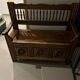 Antique bank chest fully restored – chic country style