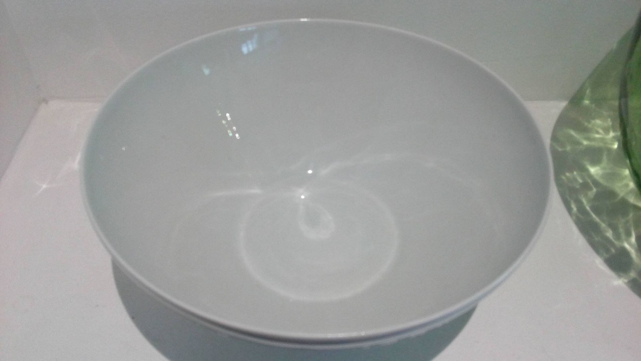 White porcelain salad bowl