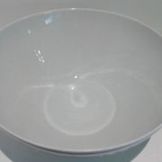 White porcelain salad bowl