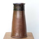 Impressive stoneware ceramic vase by Pierre Digan La Borne, 1960s