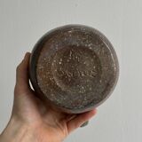 Brown handcrafted stoneware pitcher